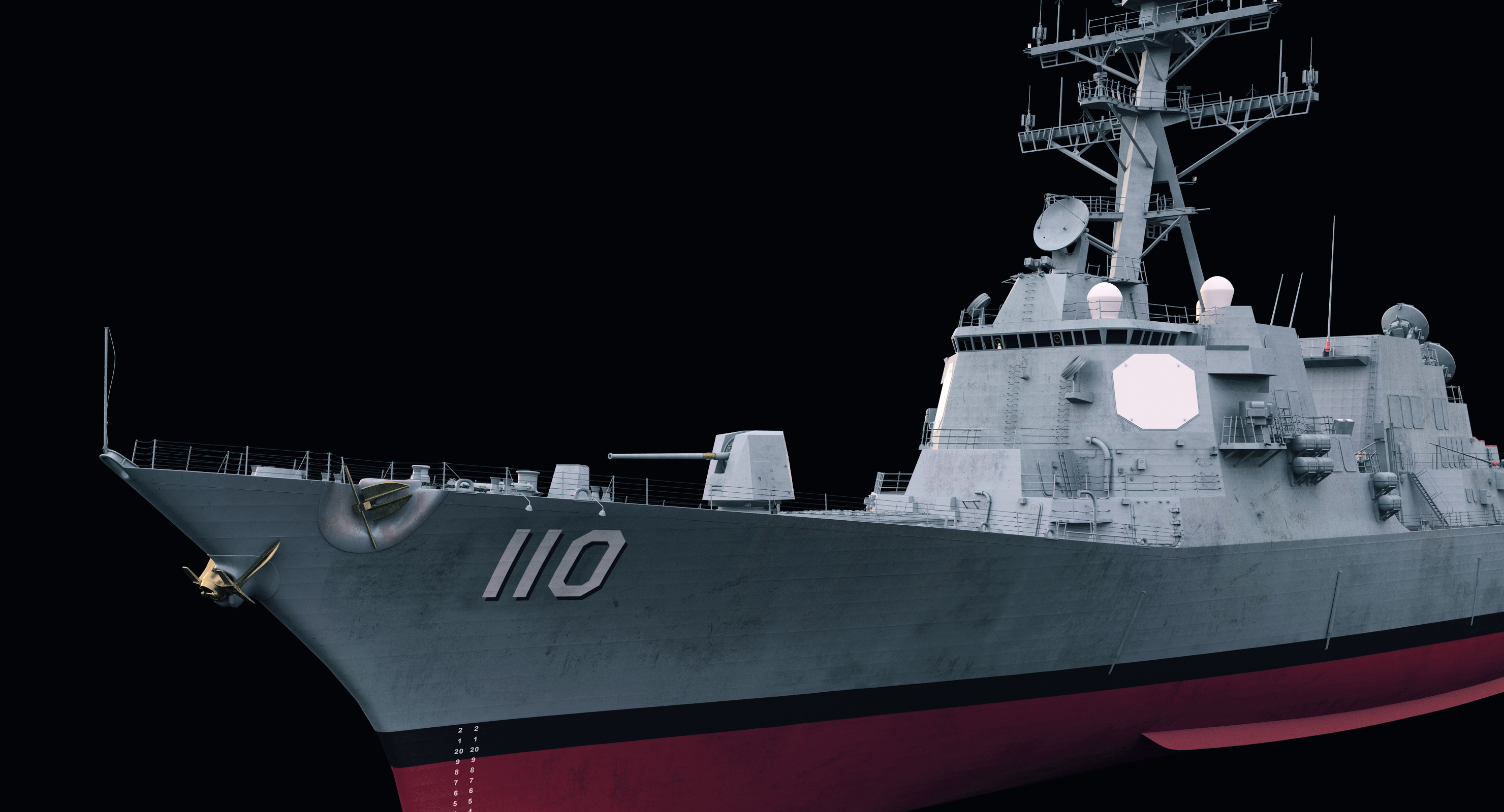 uss ddg 110 3d max