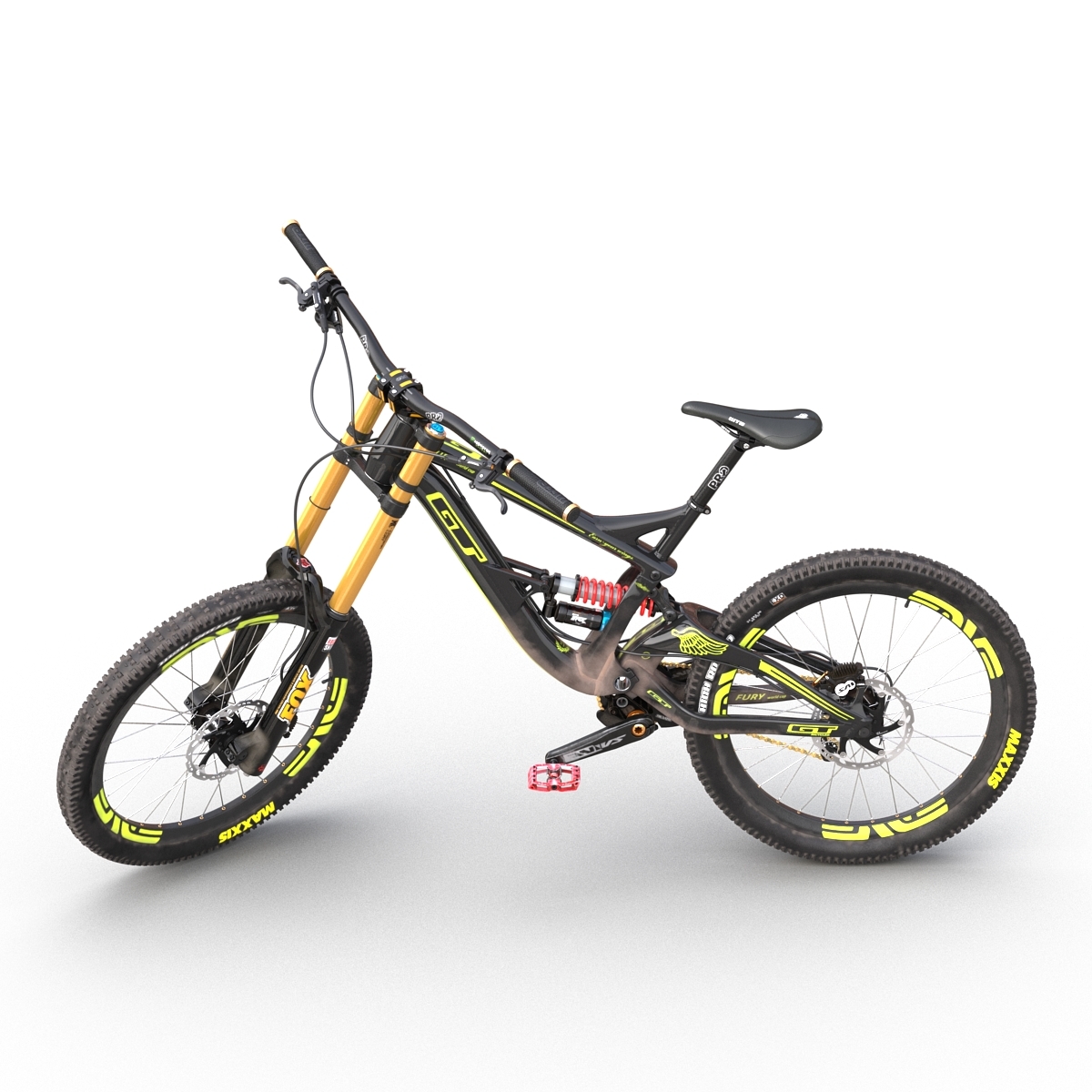3d mountain bike gt fury model