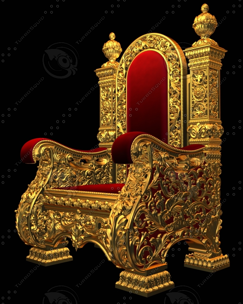 3d royal chair armchair