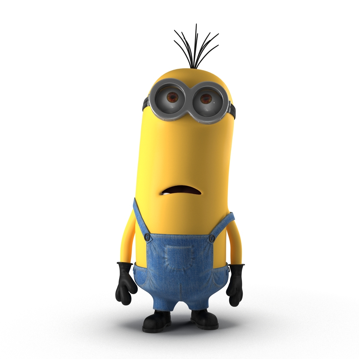 tall eyed minion pose 3d max