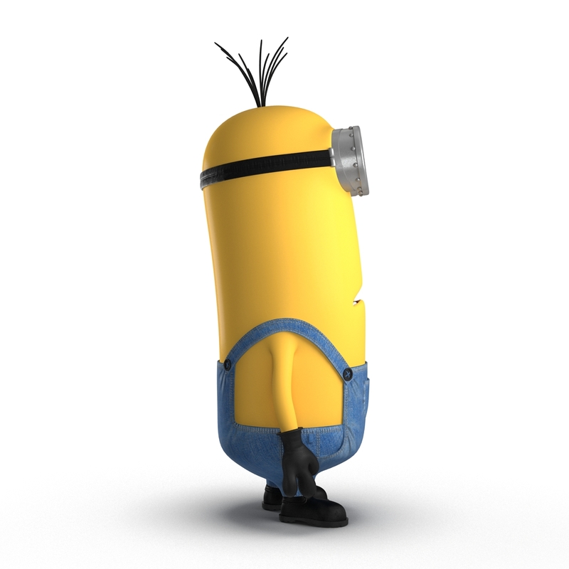 tall eyed minion pose 3d max