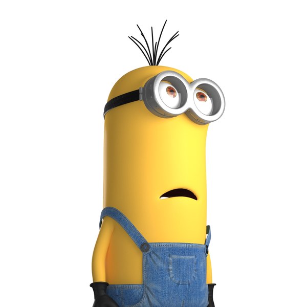 tall eyed minion pose 3d max