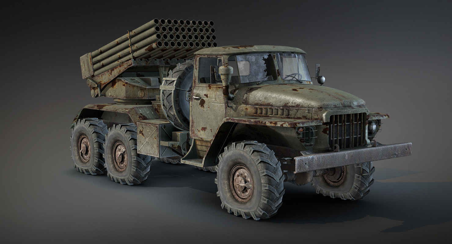 3D модель БМ-21 Град Расти - TurboSquid 1046982