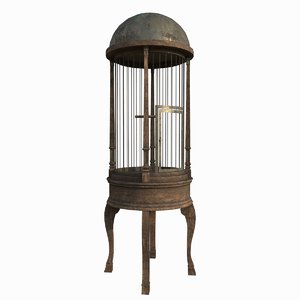 old birdcage 3d model