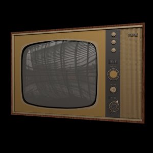 3d old tv model