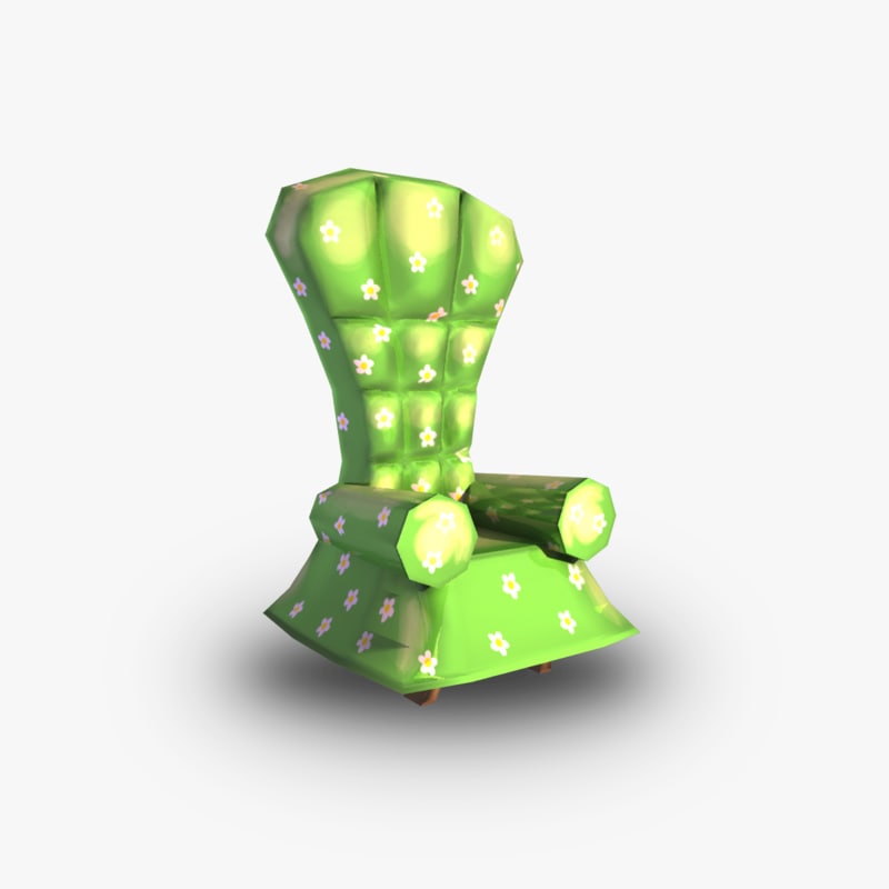 free obj model lounge chair