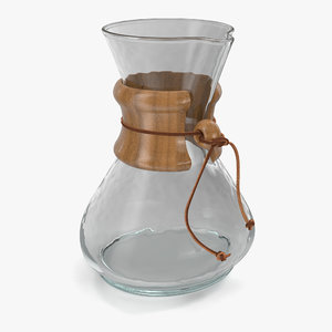 3d glass coffee carafe model
