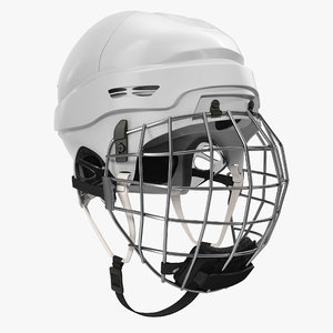 3d model of ice hockey helmet generic