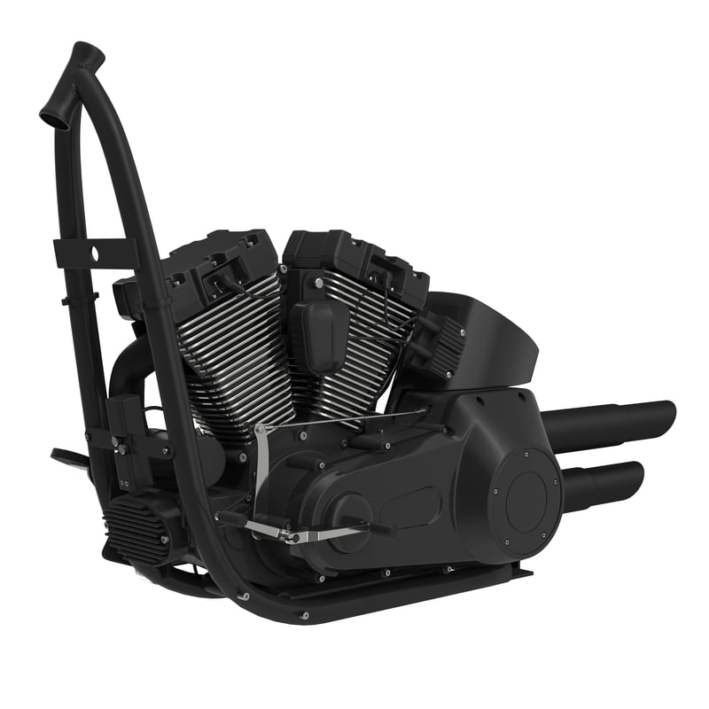 motorcycle engine 3d model