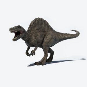 realistic spinosaurus rigged 3d model