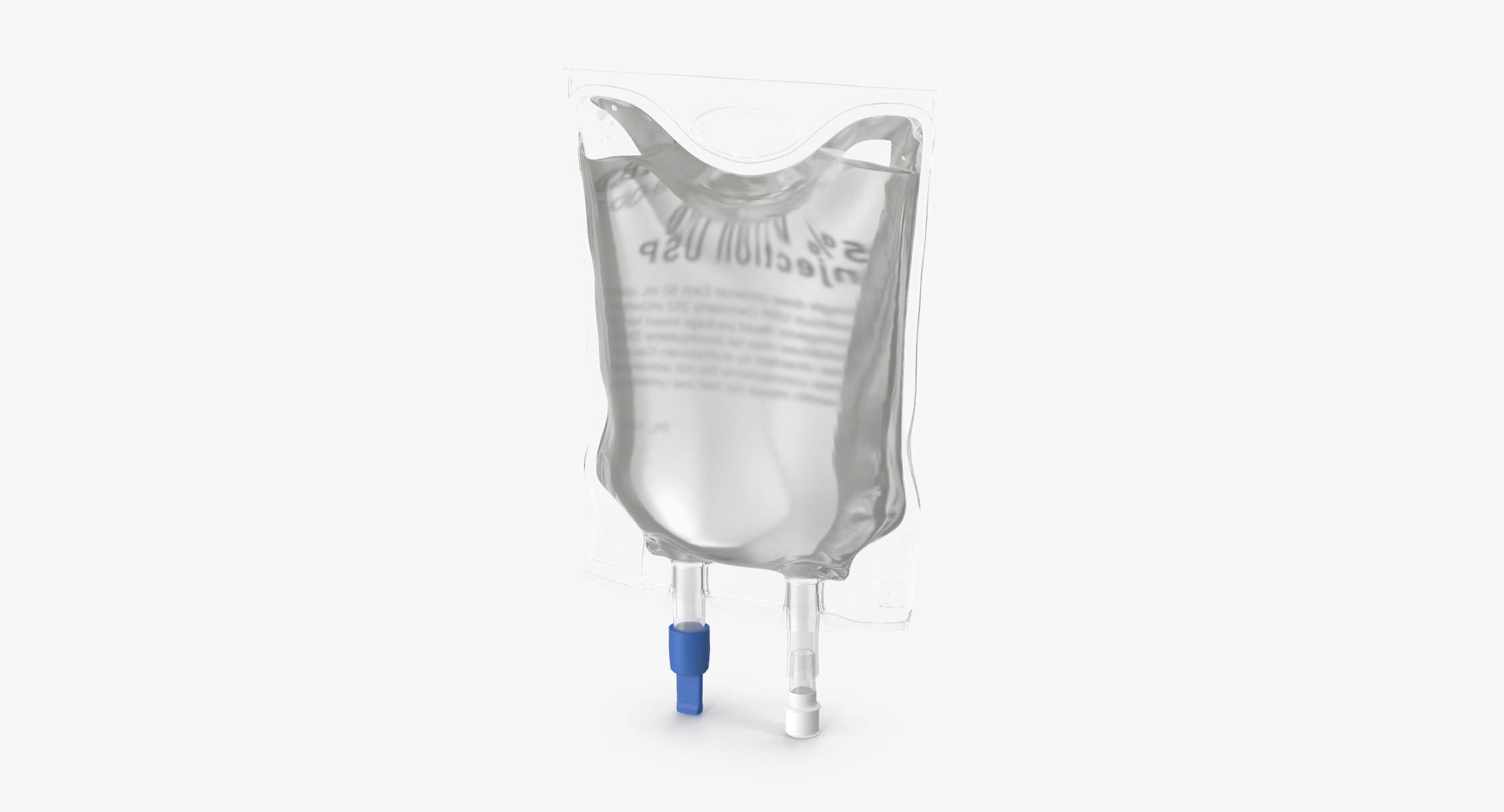 3d model of iv bag