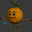 3d model of dugm07 fruits rigged cartoon
