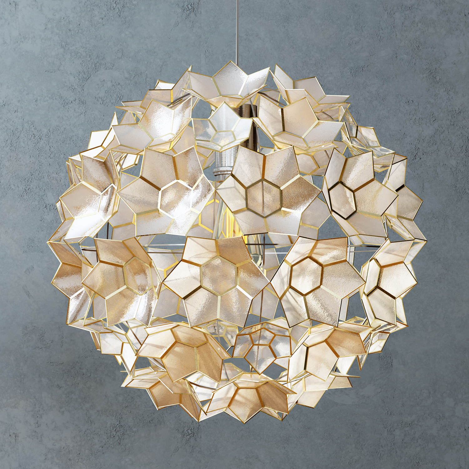 West Elm Capiz Flower 3d 3ds