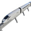 futuristic train 3d model