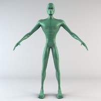 alien character 3d model