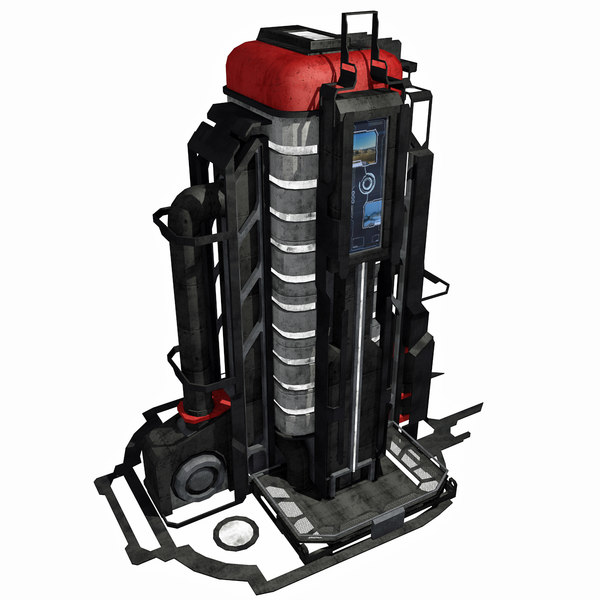 modelo 3d Sci Fi City Building Game Asset 05 - VR AR Sci-Fi Pro Model ...