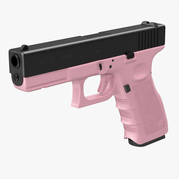 (1047749). 3D модель Glock 17 Pink, как max, ma, c4d, max, fbx, obj, 3D мод...