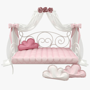 3d girl bed