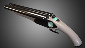 3d model sci-fi shotgun