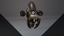 3d model of sci-fi drone n3 rigged