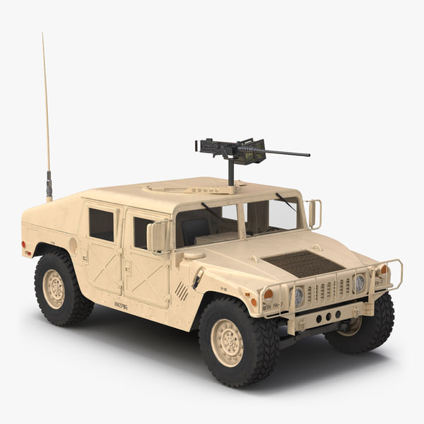 humvee m1151 enhanced armament 3d model