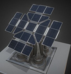 solar power tower 3ds