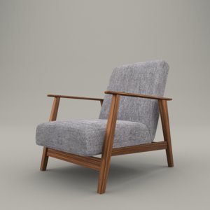 3d old style armchair