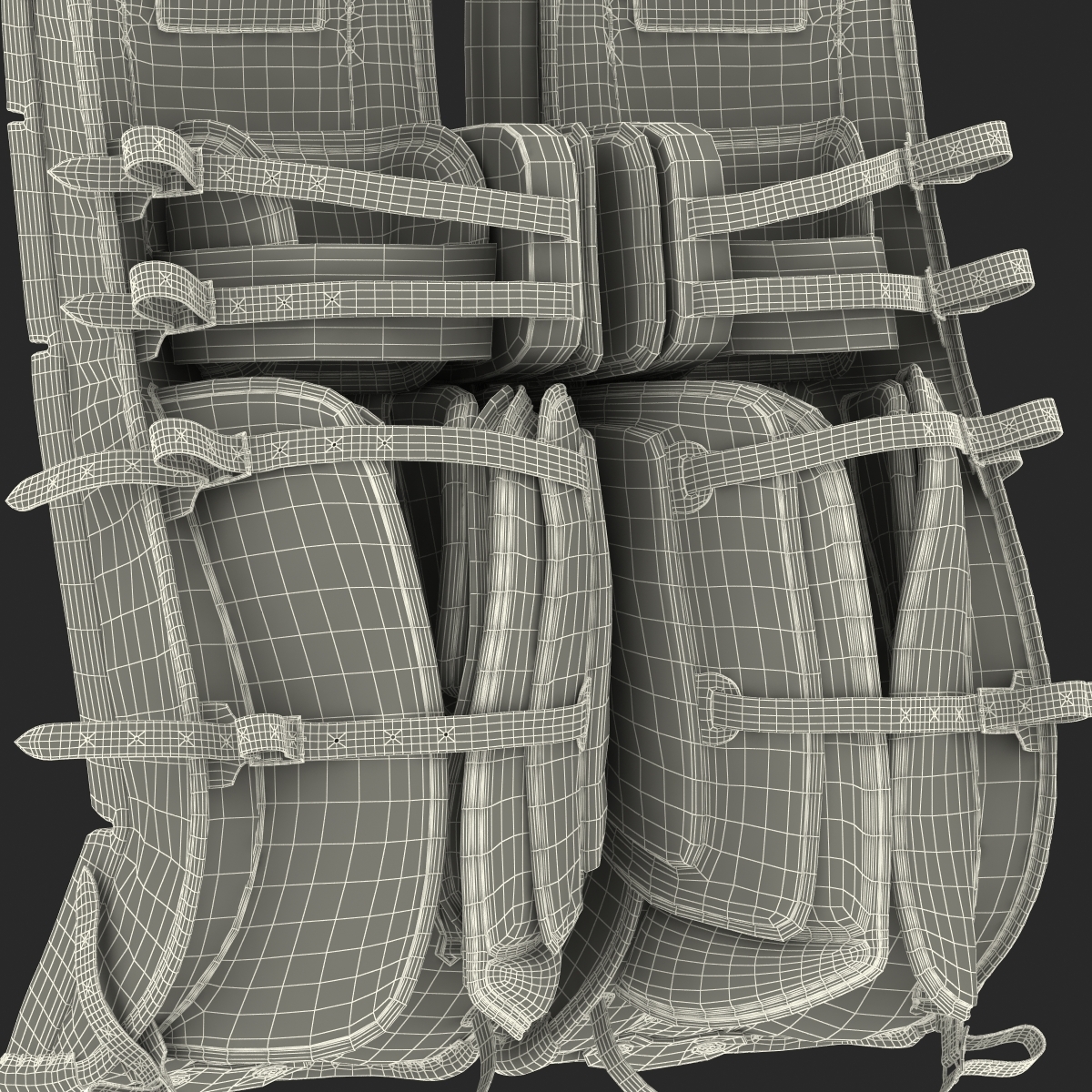 Hockey-Torwart-Beinpolster Reebok 3D-Modell 3D-Modell ...