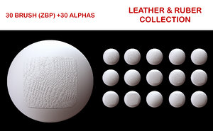 Leather and Ruber Brush Collection