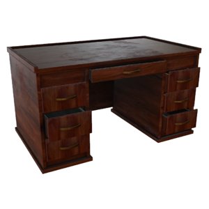 wood wooden desk obj