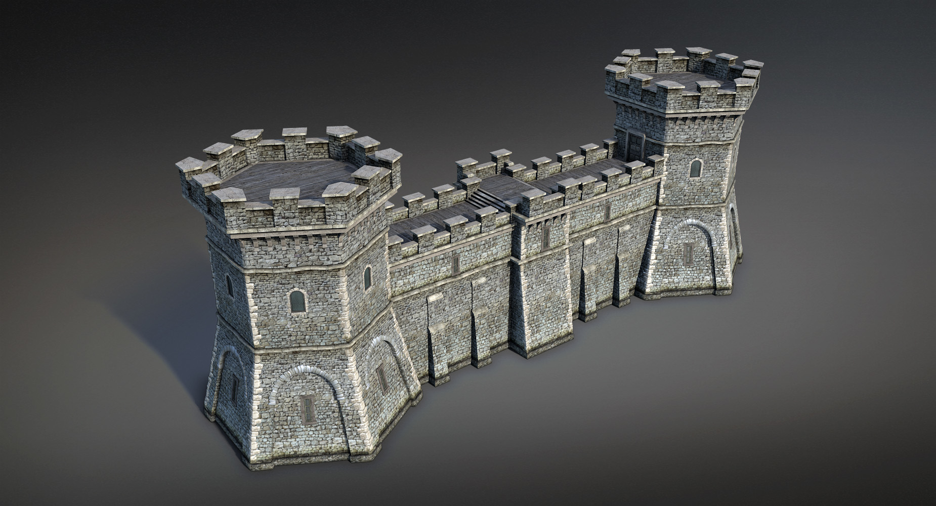 城墙集3d模型