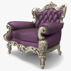 obj luxurious armchair