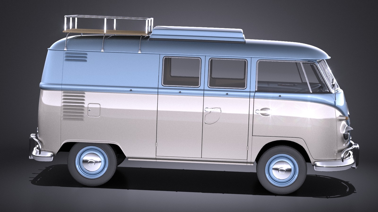 volkswagen transporter t1 3d max