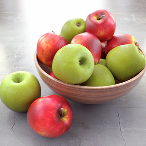 apples bowl 3d max