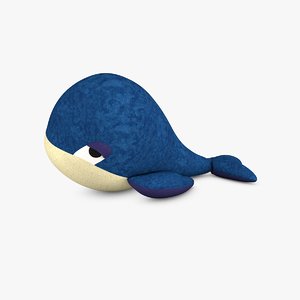c4d whale toy