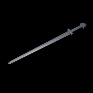 3d viking sword model