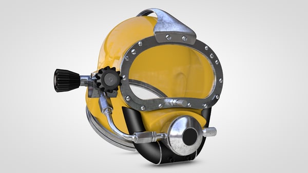 ダイビングヘルメット3dモデル Turbosquid