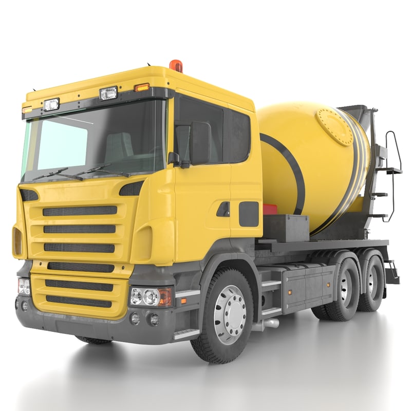 concrete mixer truck 3d max