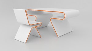 omega desk chair 3d model