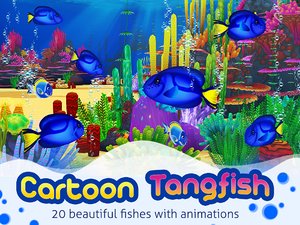 3d tang fish aquarium