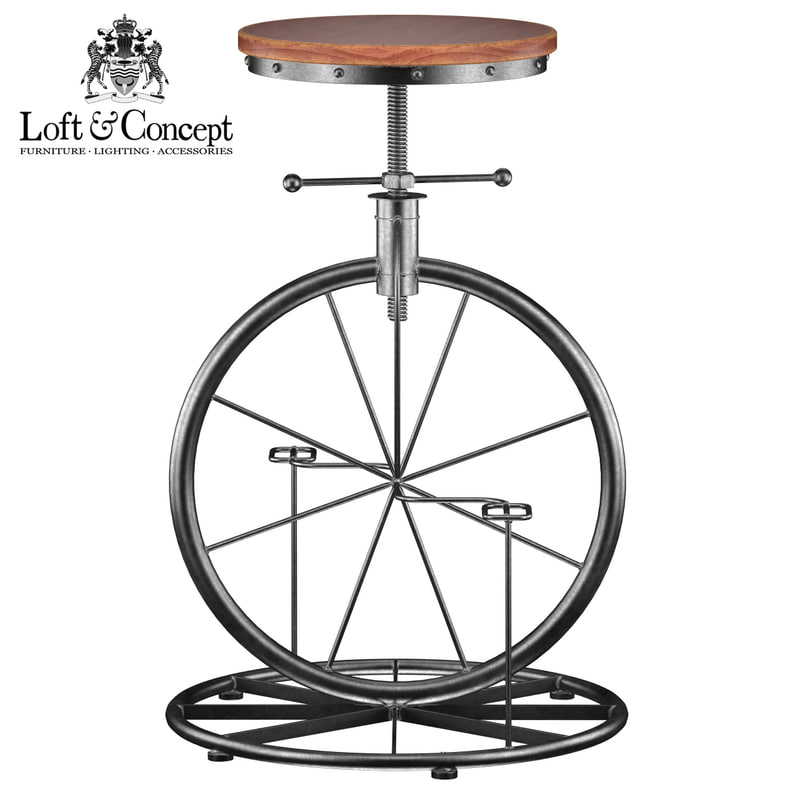 Lovt Bar Stool Bicycle 3d Max