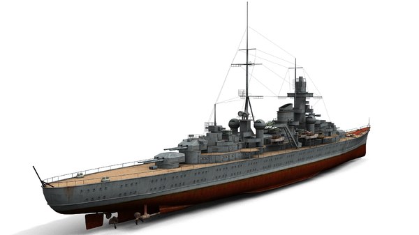 3d model german cruiser prinz eugen