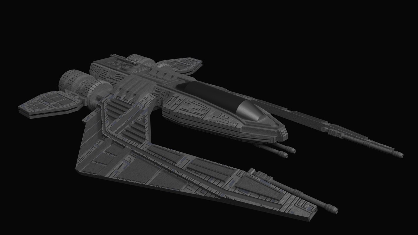 3d Obj Futuristic Spaceship Fighter