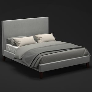 modern bed 3d model