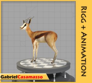 thomson-gazelle animation 3d blend