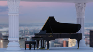 3d model fazioli f308 piano