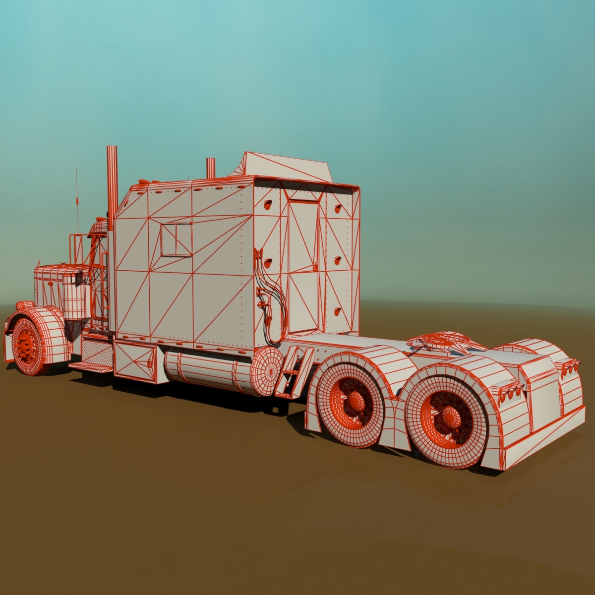 379 legacy semi truck 3d obj