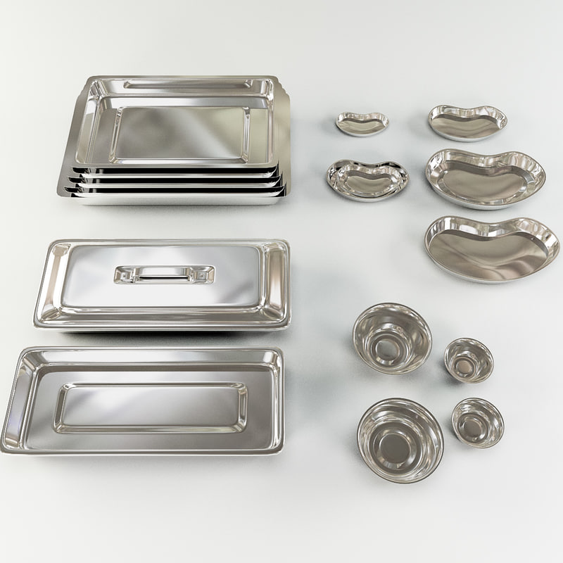 set medical trays 3ds free