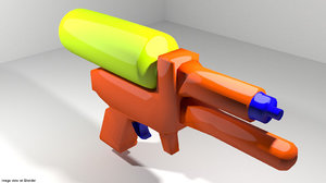 3d toy watergun model
