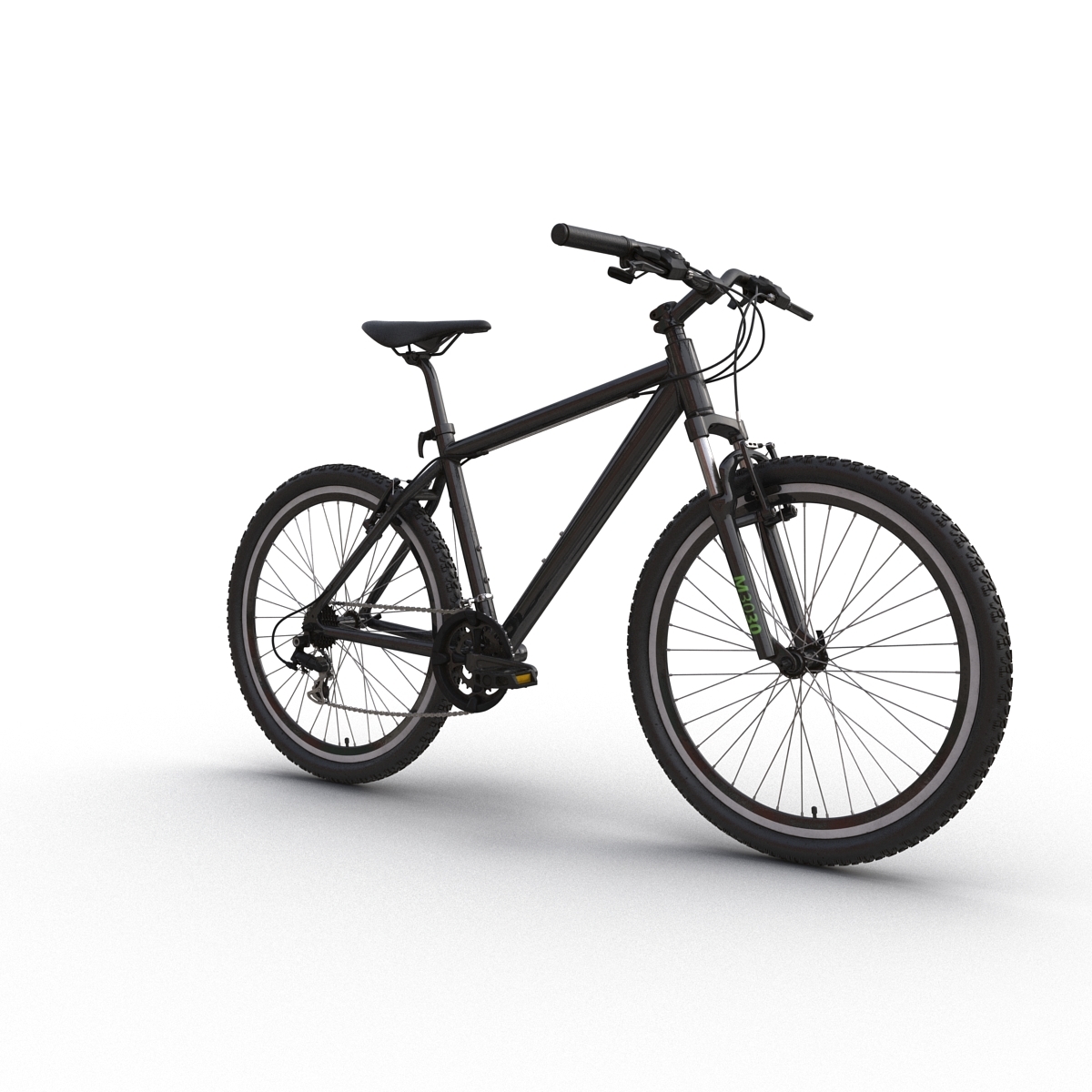 山地自行车通用黑色3d模型 - turbosquid 1050518